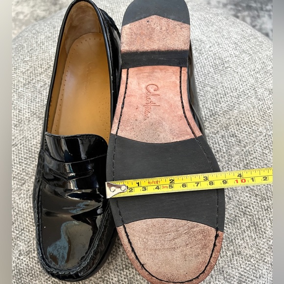COLE HAAN Black Patent Leather Penny Loafers Academia Office Preppy - Picture 14 of 16